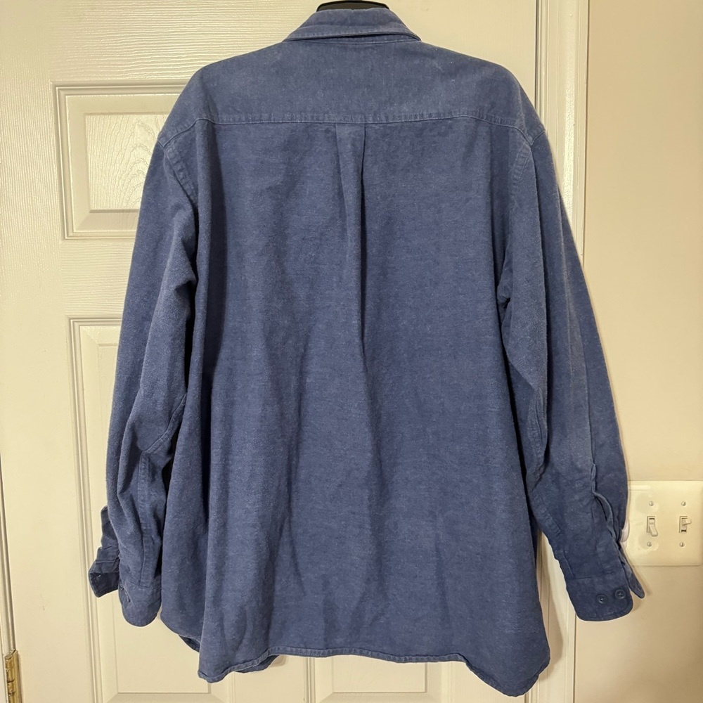 L.L. Bean Men's Casual Button Down Shirt - Blue - Picture 3 of 3